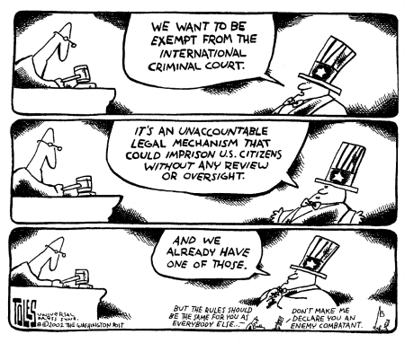 Political Cartoon By Toles