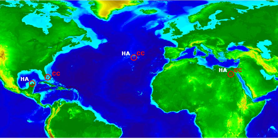 Locations of Atlantian Record Repositories