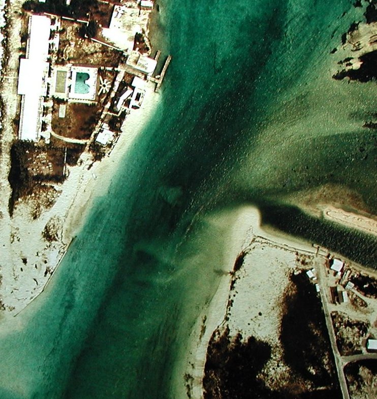 Aerial Photograph of Bimini Inlet Channel